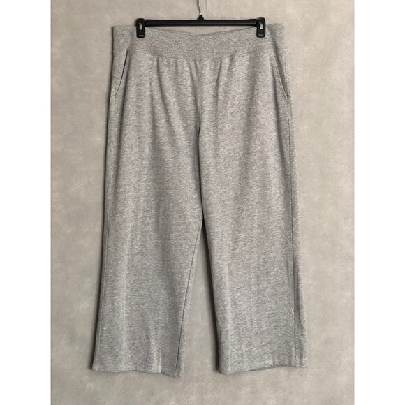 Calvin Klein Performance Women's 2X Wide Leg Sweat Pants Gray NEW - Picture 1 of 6